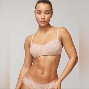 SOMA Unlined Balconette Bra With Stretch Lace